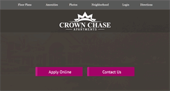 Desktop Screenshot of crownchaseapartmentswichita.com